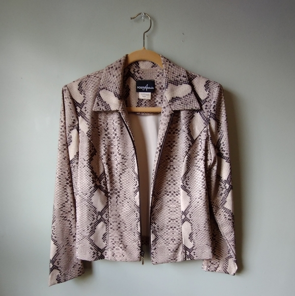 NEW Positive Attitude Snakeskin Style Blazer Jacket - Picture 1 of 3